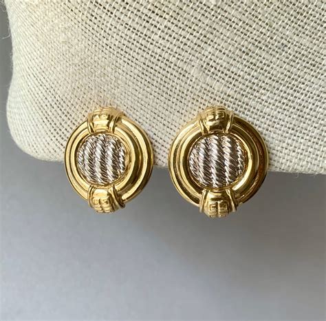 vintage gold givenchy earrings